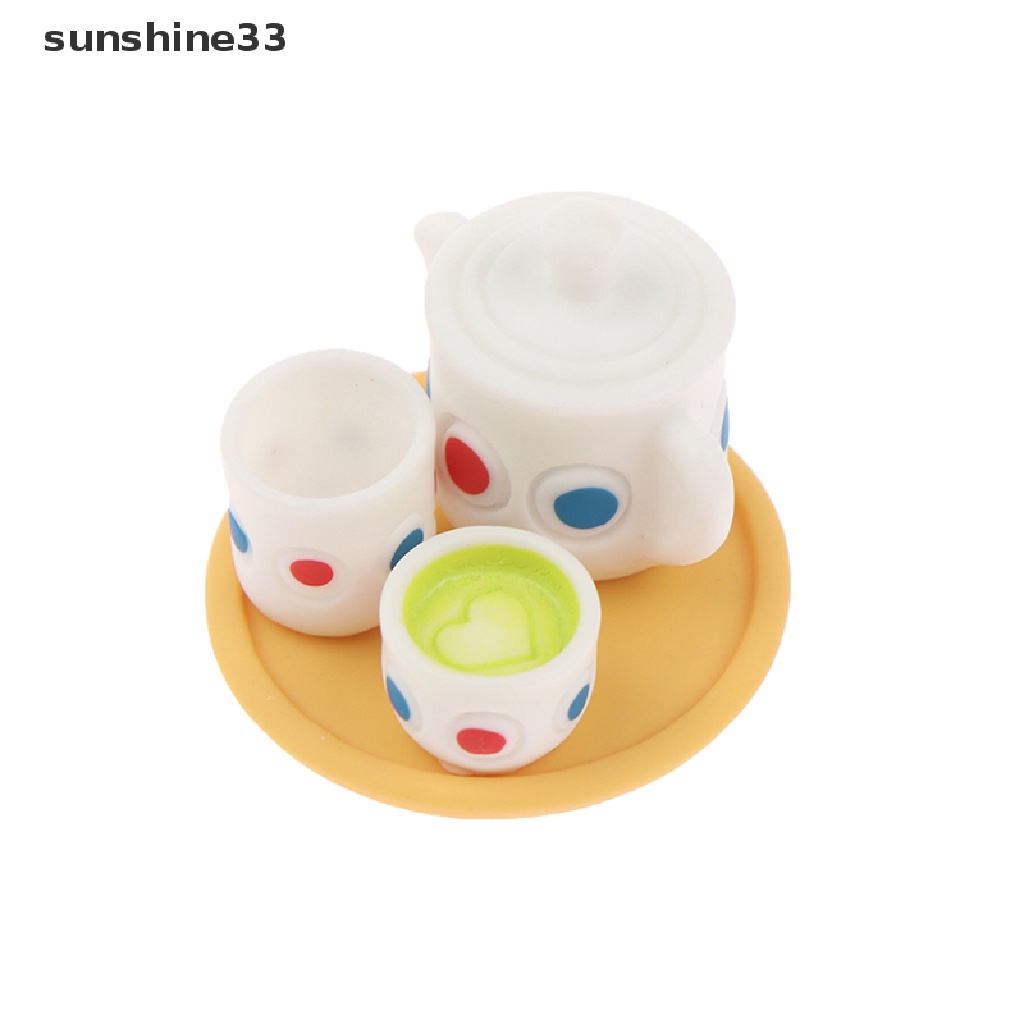 Bộ 4 Ấm Trà Đồ Chơi Búp Bê Cỡ 1 / 12