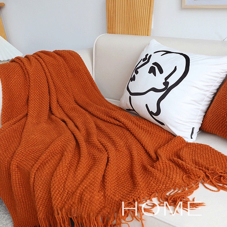 Chăn phủ ghế sofa màu đặc 1.3x1.7M Chăn mỏng Chăn hè