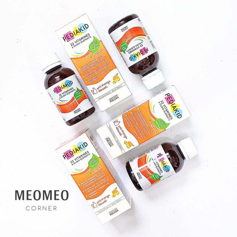 Vitamin tổng hợp Pediakid 22 Vitamins & Minerals cho trẻ nhỏ từ 6 tháng tuổi Pháp