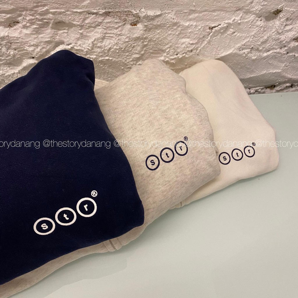 [STORY MADE] [STR] Áo Zip Hoodie SS4 viền cánh tay, logo STR mặt sau A1550 | BigBuy360 - bigbuy360.vn