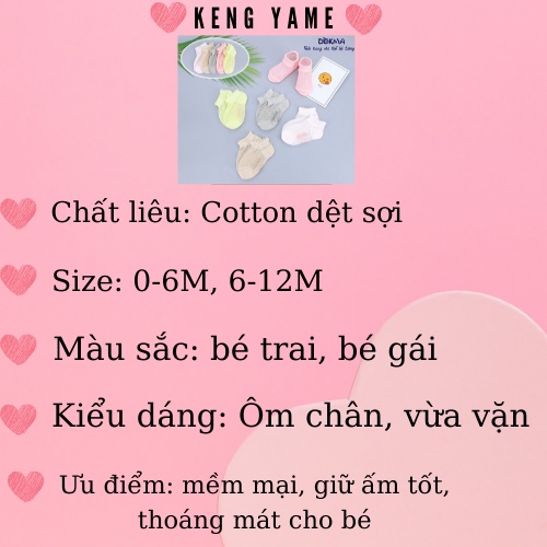 Tất lưới trẻ em dokma Tất lưới chất liệu vải sợi cotton dệt chất mềm co giãn tốt và thấm thút mồ hôi