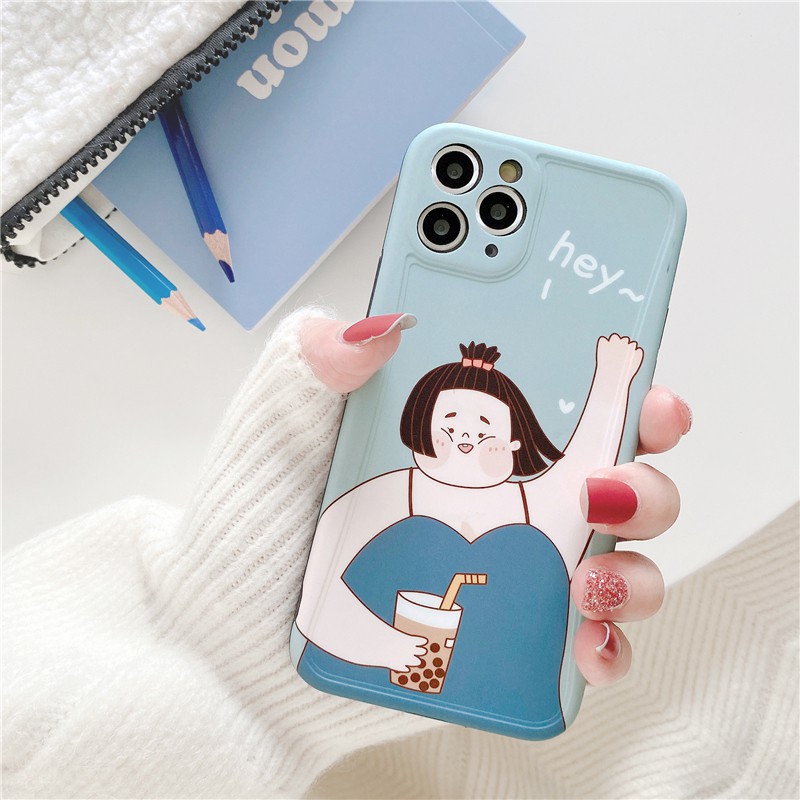 Ốp lưng iphone Bé mập IMD dày dặn viền nổi 5/5s/6/6plus/6s/6splus/7/7plus/8/8plus/x/xr/xs/11/12/pro/max/plus/promax | BigBuy360 - bigbuy360.vn
