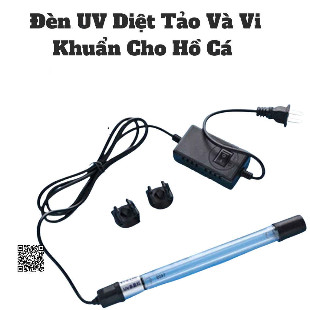 Đèn UV hồ cá công suất 5W - 11W diệt tảo khuẩn cho hồ cá