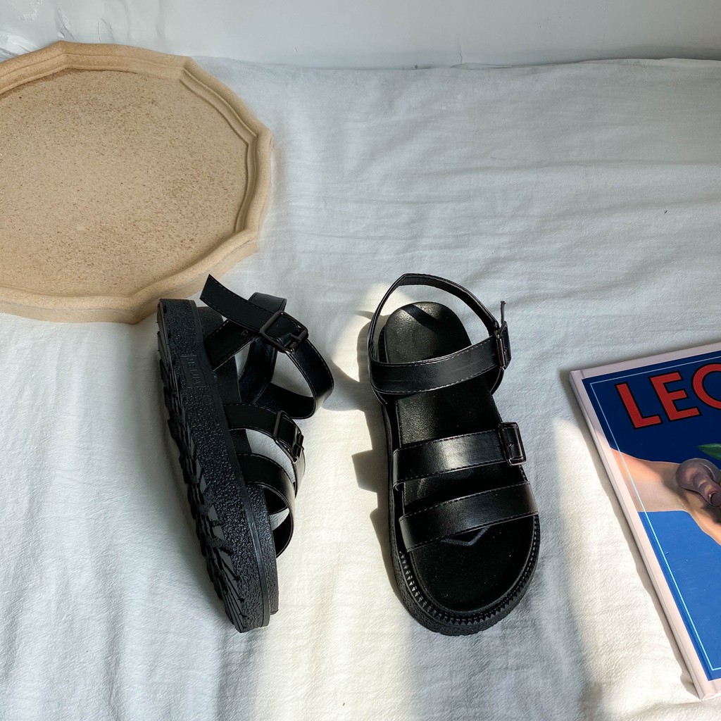 D01_Giày sandanl nữ ulzzang phong cách Retro cá tính