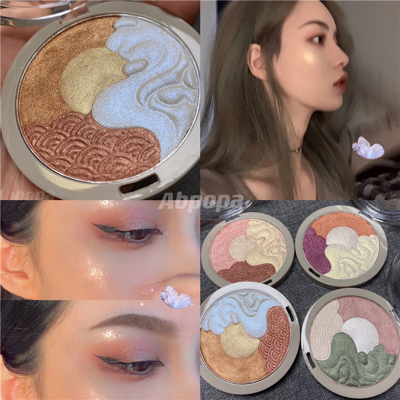 [Hàng mới về] Bảng phấn mắt Colorina Pro-Artist với 4 màu ánh nhũ chống thấm nước lâu trôi