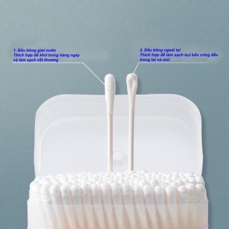 Tăm bông Vcoool cho bé sơ sinh đa năng sạch sẽ, tiện lợi cho mẹ và bé