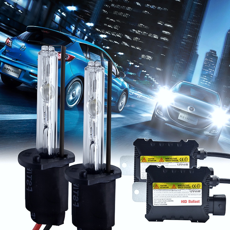 Bộ đèn pha PECHAM Xenon HID 55W H1 H3 H4 H8 H7 H11 9005 9006 cho xe hơi