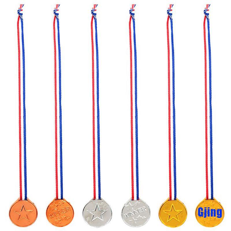 Đồ chơi huy chương vàng bằng nhựa có dây đeo độc đáo huy chương bạc huy chương đồng dùng trang trí