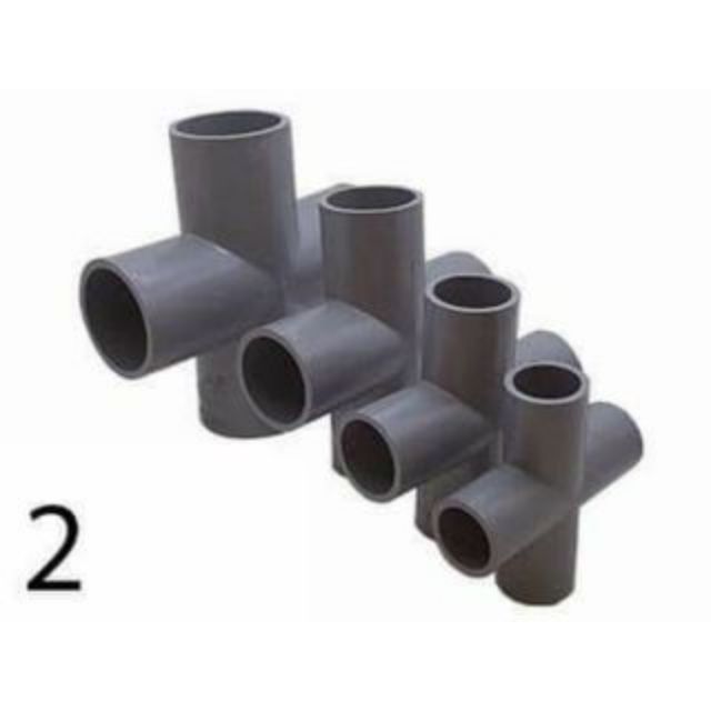 Cút góc nhựa pvc 3 nhánh, 4 nhánh, co góc 3 hướng, tê góc,  chữ thập 21, 27, 34, 42, chế đồ chơi, khung, lều