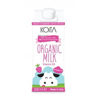 Sữa tươi hữu cơ vị dâu Koita - 200ml