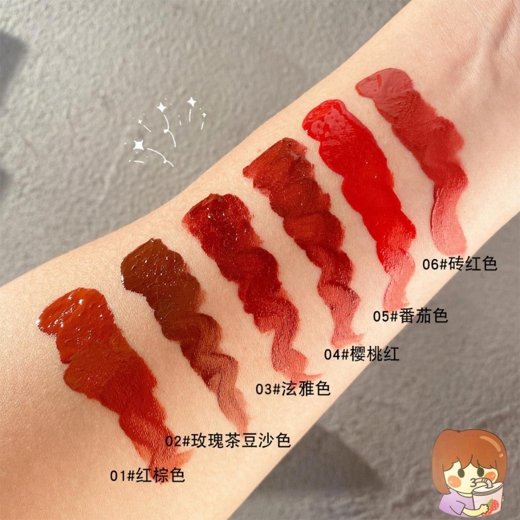 Son hộp 6 cây VONGEE nội địa Trung chính hãng chất son mịn đẹp son kem lì không trôi cô gái trà sữa  AME COSMETIC