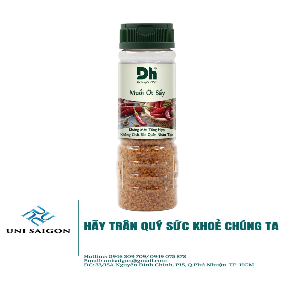 Hũ Muối Ớt Sấy - Thương hiệu DH Foods