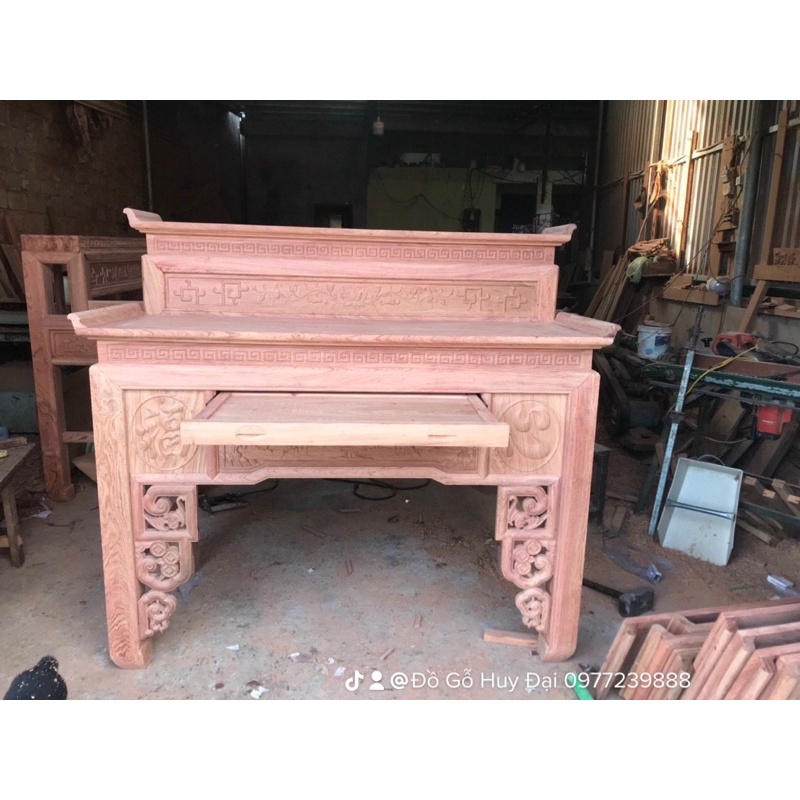 Án gian thờ gỗ mít chân 12cm