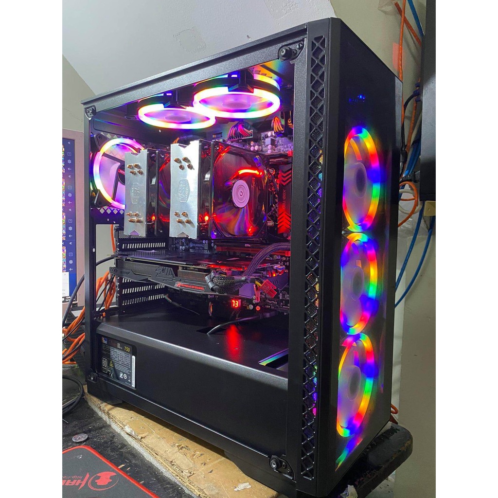 Vỏ Máy Tính Case Gaming VSP B15 Case PC Máy Tính Mặt Hông Trong Suốt Cao Cấp - Máy Tính 2T