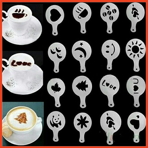 [GIÁ SỈ] Set 16 Miếng tạo hình bọt sữa cà phê