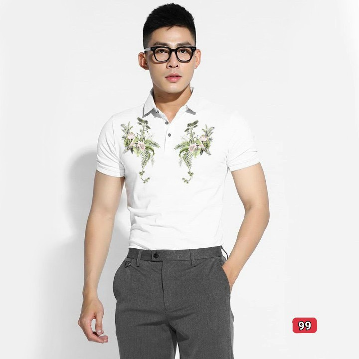 Áo polo nam cao cấp murad_fashion, áo thun nam màu trắng thêu hình đẹp phong cách thời trang nam 2021 atn99 | BigBuy360 - bigbuy360.vn