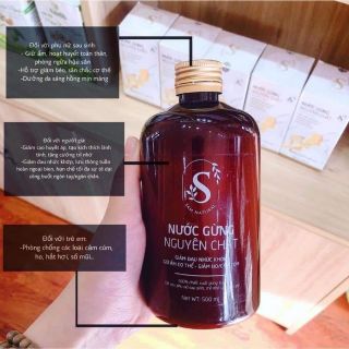 SAM NATURAL NƯỚC GỪNG NGUYÊN CHẤT NGÂM CHÂN, PHA NƯỚC TẮM