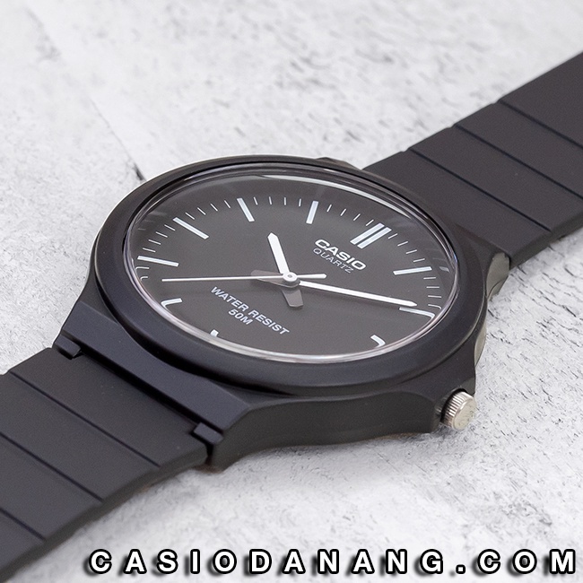 Đồng hồ nam dây nhựa Casio chính hãng Anh Khuê MW-240-1EVDF (43mm)
