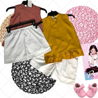 đồ bộ bé gái vải phi lụa 5 - 14 tuổi 0050
