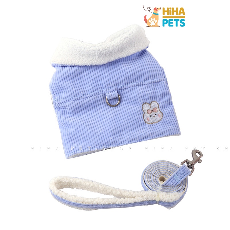 Dây Dắt Chó Mèo Combo Dây Dắt Và Yếm Dành Cho Thú Cưng Dắt Chó Đi Dạo Hàn Quốc Hihapet.