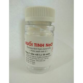 Viên muối tinh Nacl 0,9% pha nước muối sinh lý