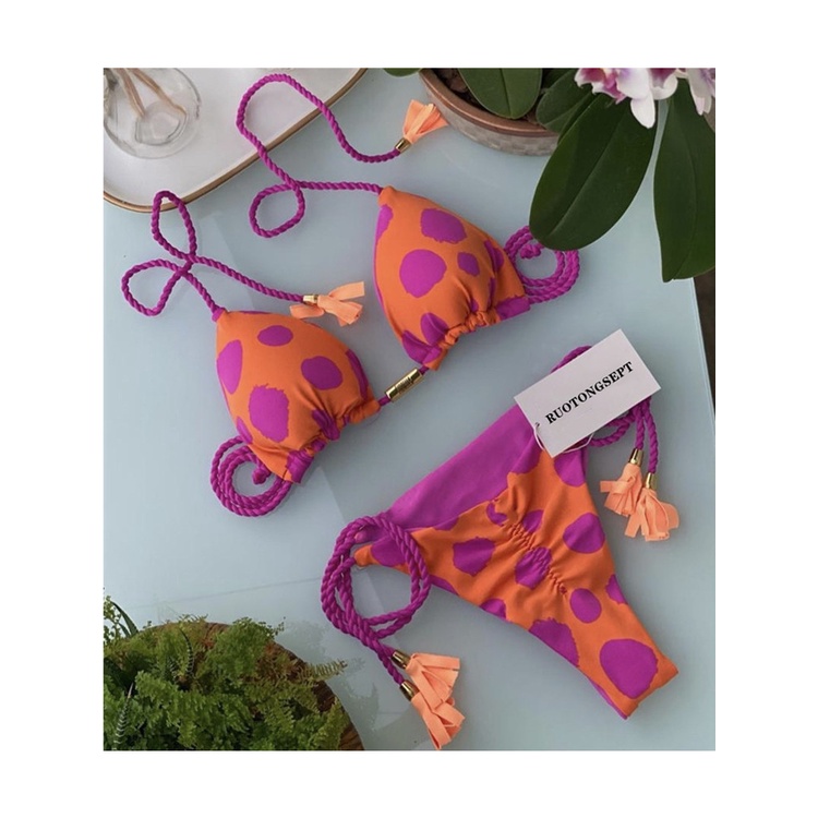 DUNEA Bộ bikini y0725 tua rua nhiều màu gợi cảm cho nữ