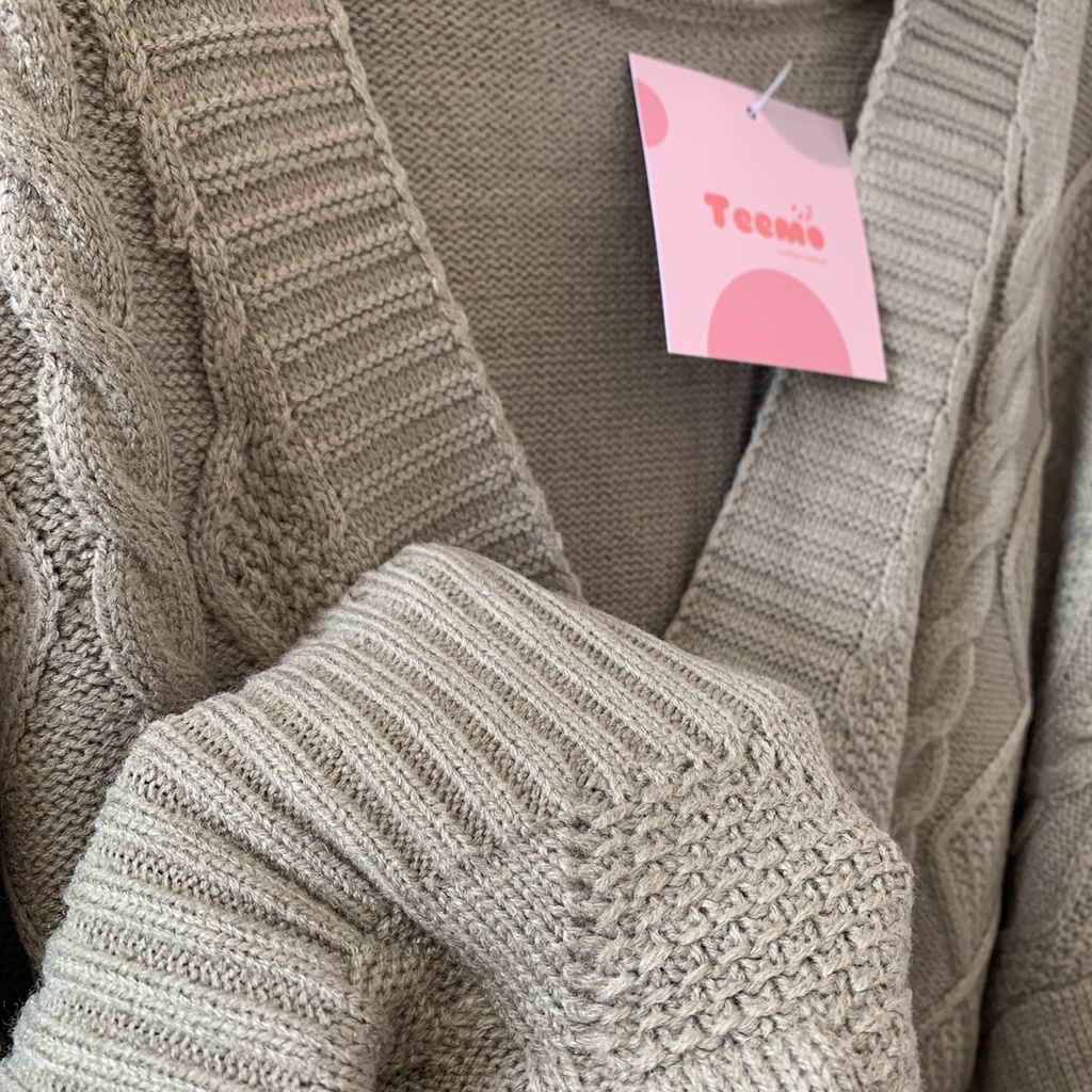 Áo khoác len cadigan,áo cadigan len thừng form rộng 2110AK11 (Có sẵn/ảnh thật) | BigBuy360 - bigbuy360.vn