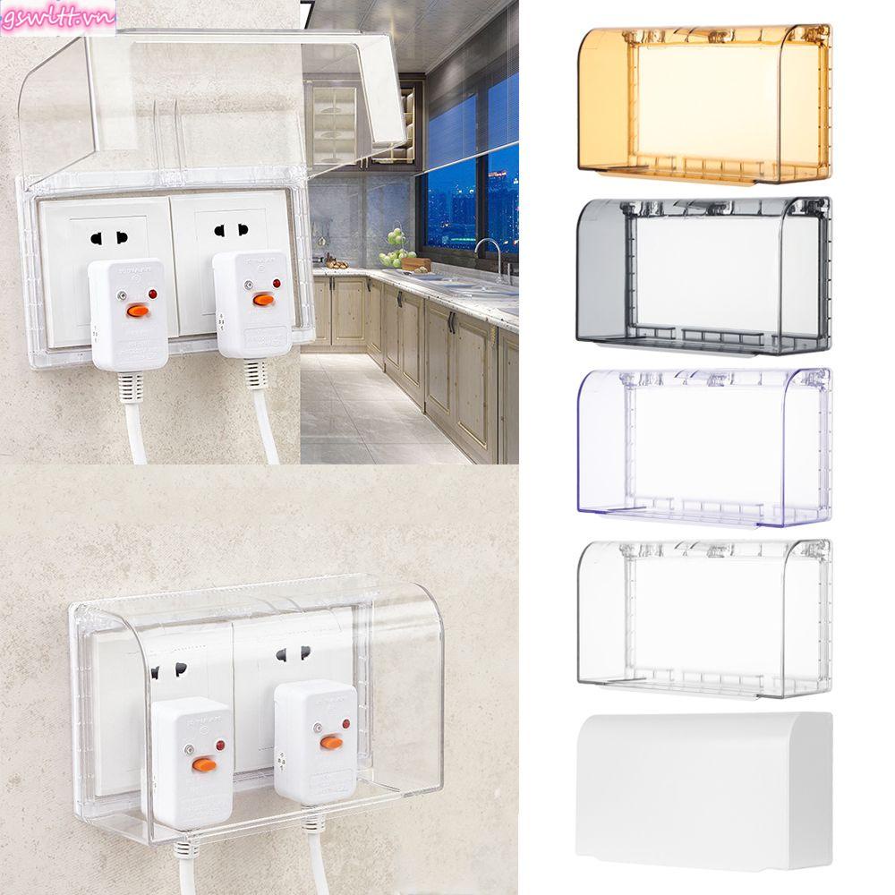 Hộp đựng ổ cắm điện trong suốt hai lớp 86 loại chống thấm nước bảo vệ an toàn cho nhà tắm