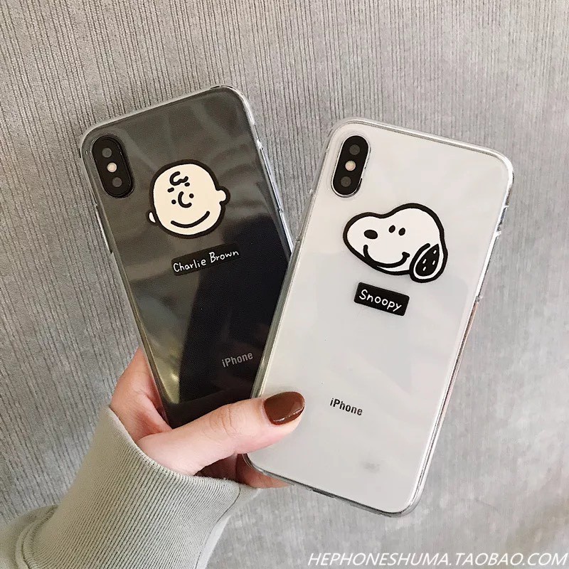 Ốp lưng iphone hình Charlie Brown và Snoopy 6 6S 6Plus 6S Plus 7Plus 8Plus X XSMax 11 11 ProMax - Infinity Case M142