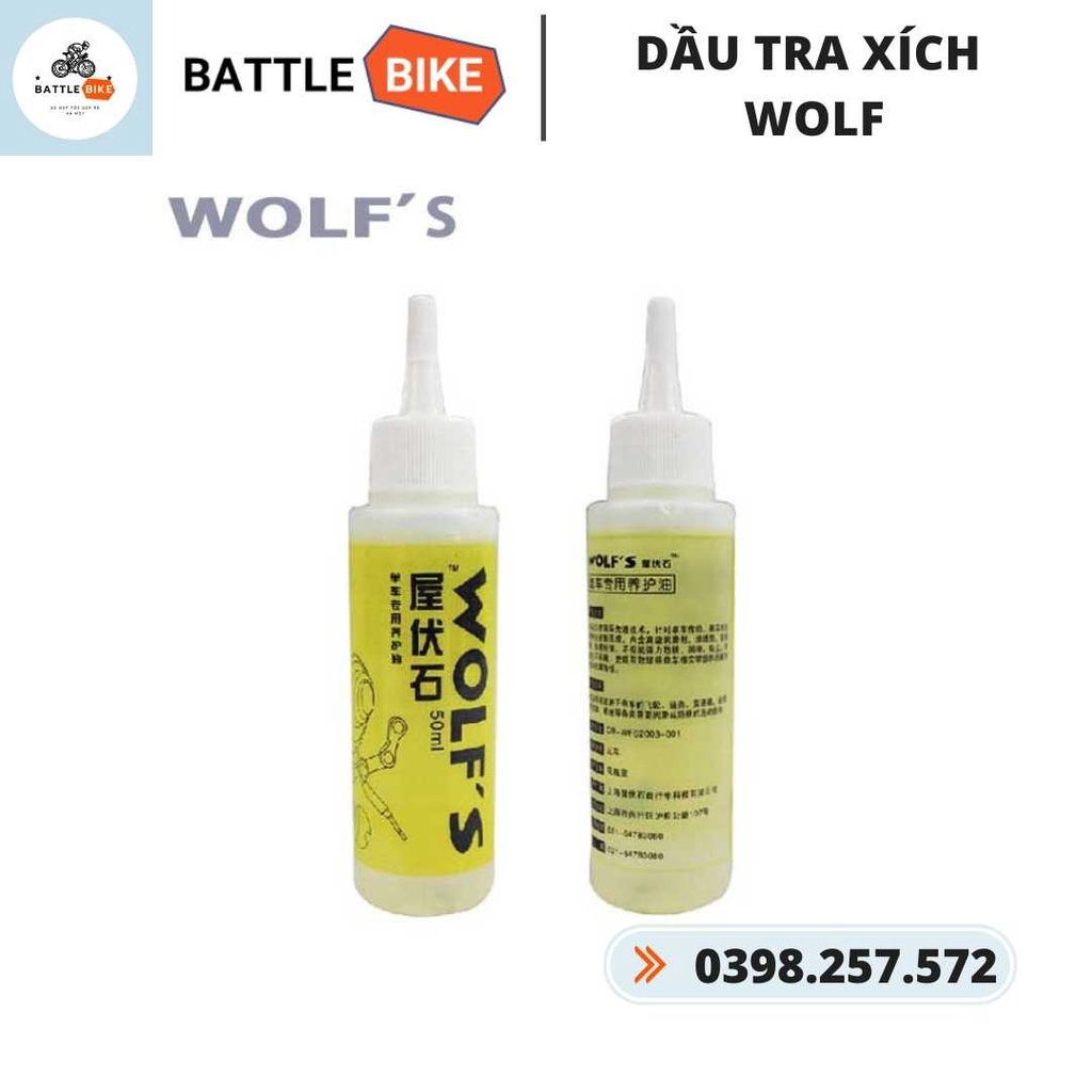 DẦU TRA XÍCH CHO XE ĐẠP WOLF 50ML