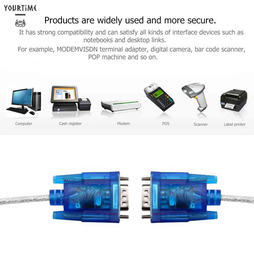 Cáp ChuyểN ĐổI USB Sang RS232 COM Port Serial 9 Pin DB9 Cho Win 7