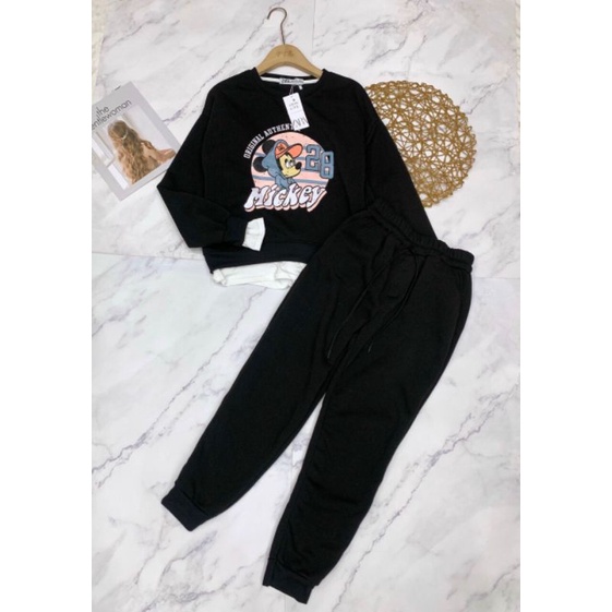 Set nỉ mickey 28 phối gấu áo
