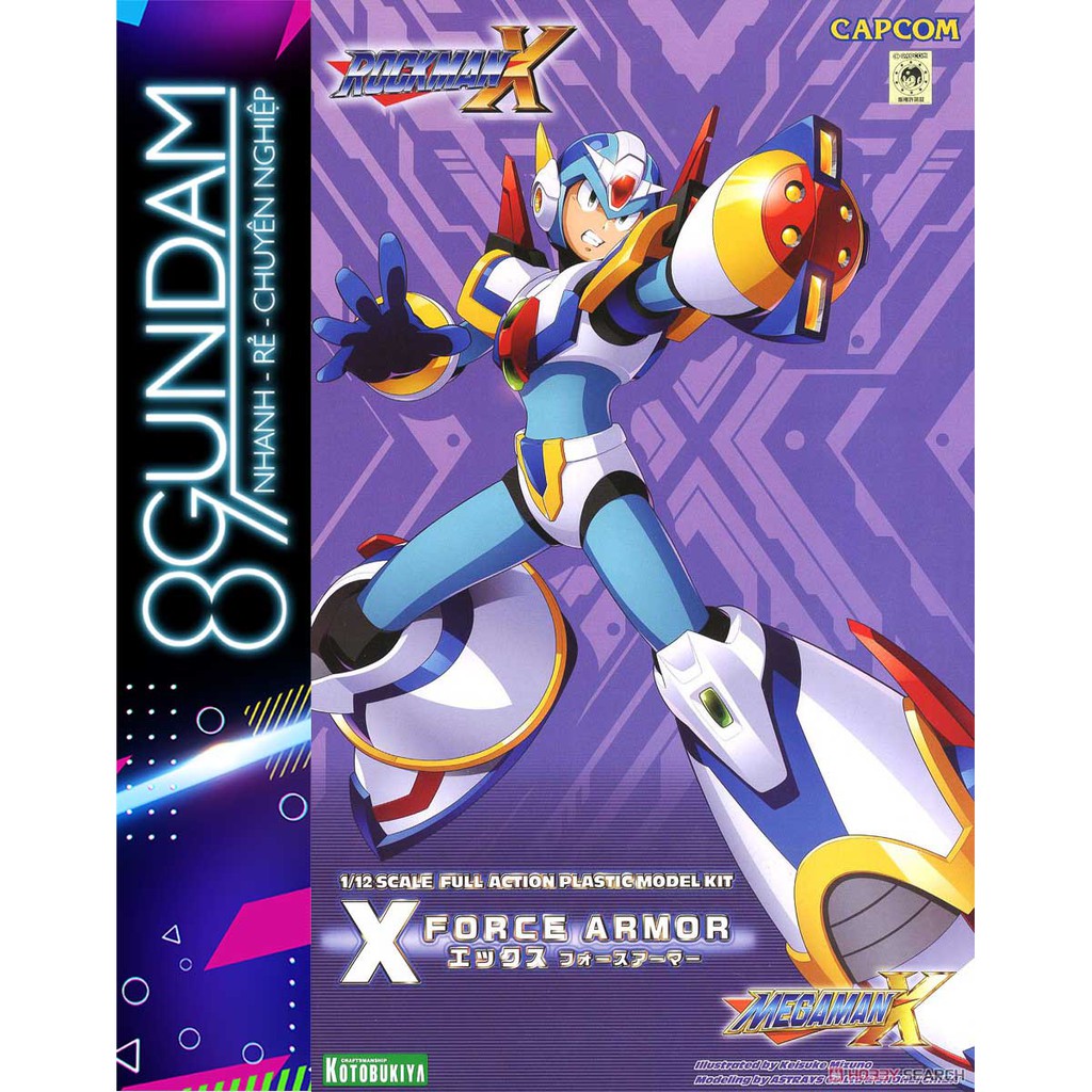 Mô Hình Lắp Ráp Full Action 1/12 Mega Man X 4th Force Armor