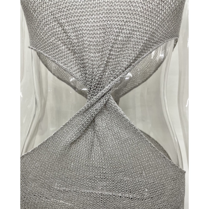 DUNEA Đầm Dệt Kim Hở Lưng Gợi Cảm Cho Nữ