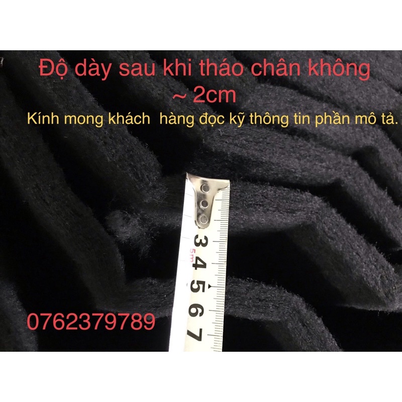 Bông lót thùng loa dày 3cm (Độ dày sau nén ~2cm) , Bông đen tiêu âm cao cấp 100% xơ polyester( 1m vuông nặng 450g)