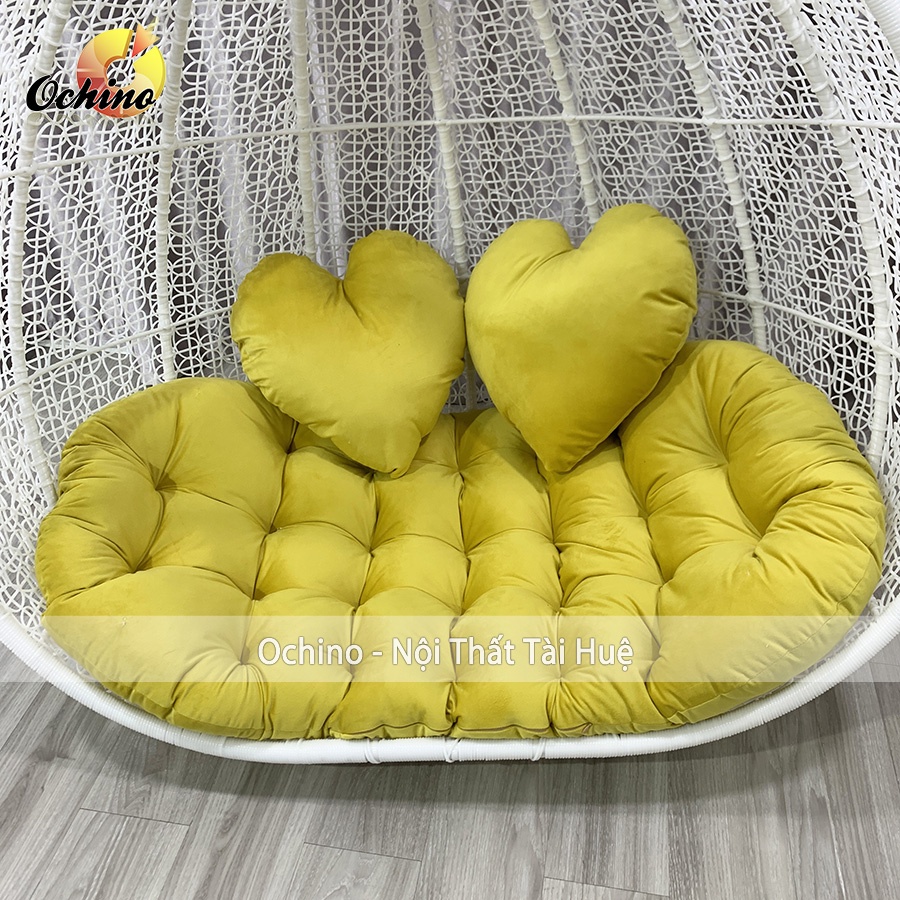 Đệm Lót Xích đu Đôi Để ban công hoặc Sân Vườn (được Chọn màu)