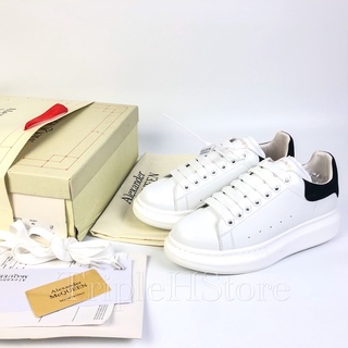 [TripleHStore] Giày Mcqueen Gót Đen ''Gót Nhung'' Cao Cấp [Full Phụ Kiện]