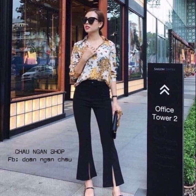 [BUÔN SỈ SLL] QUẦN ỐNG LOE XẺ GẤU PHONG CÁCH CỰC SANG -BM3/13