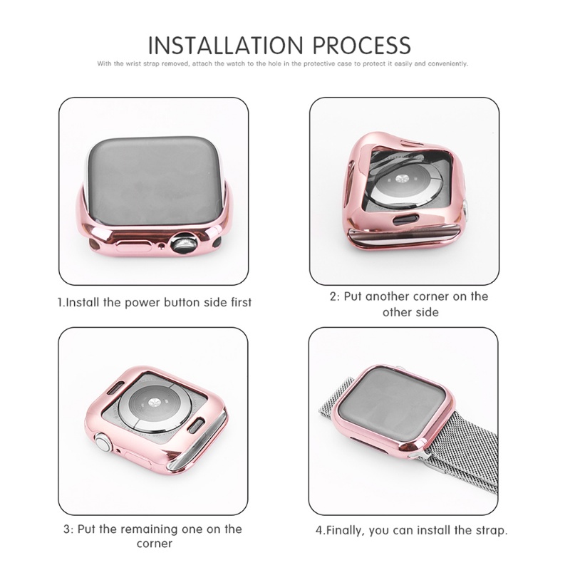Ốp Bảo Vệ Bằng TPU Mềm Siêu Mỏng Trong Suốt Cho Apple Watch 7 6 SE 4 3 2 1 42MM 38MM iWatch 5 45MM 41MM 44MM 40MM