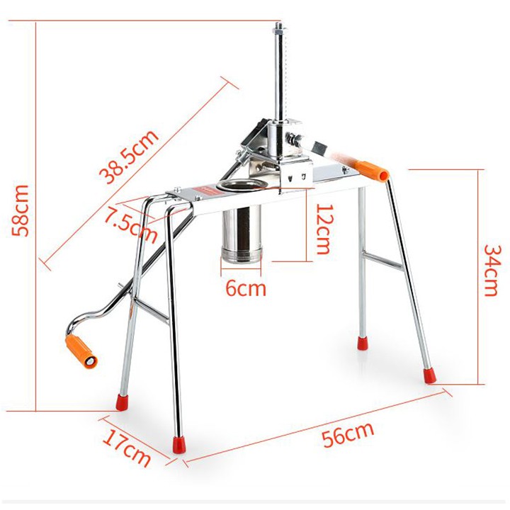 Dụng Cụ Ép  Làm Mì, Bún, Bánh Canh Hàng Inox cao cấp - Kitchen pasta noodle maker press machine making ramen noodle make