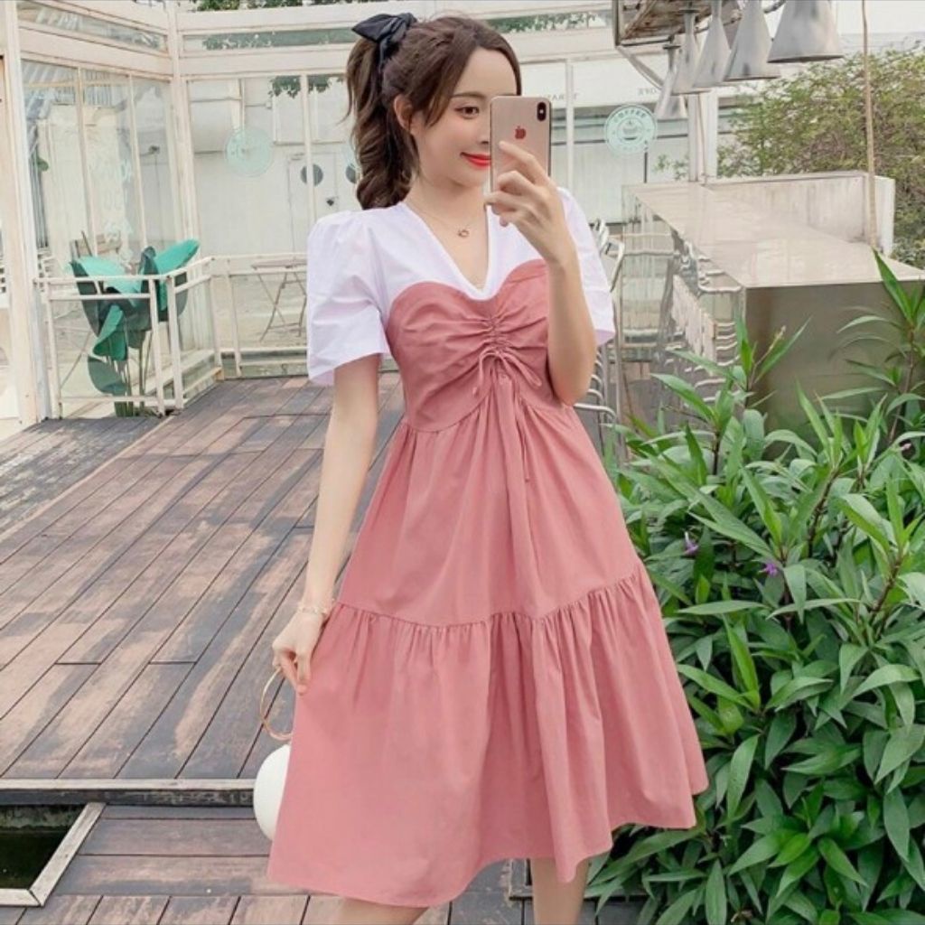 Váy bầu rút ngực thời trang xinh xắn MSP285 Mom and Baby