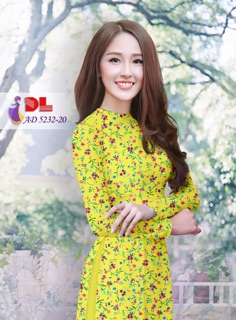 Vải áo dài hoa nhí