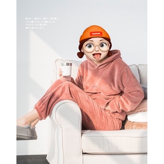 Bộ ngủ có mũ D.studio lông cừu siêu ấm