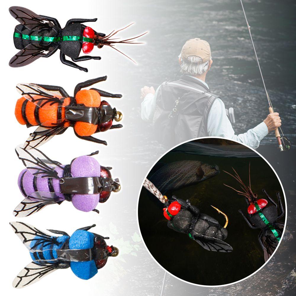 Set 2 Mồi Câu Cá Giả Côn Trùng Thiết Kế Nhỏ Gọn Tiện Dụng