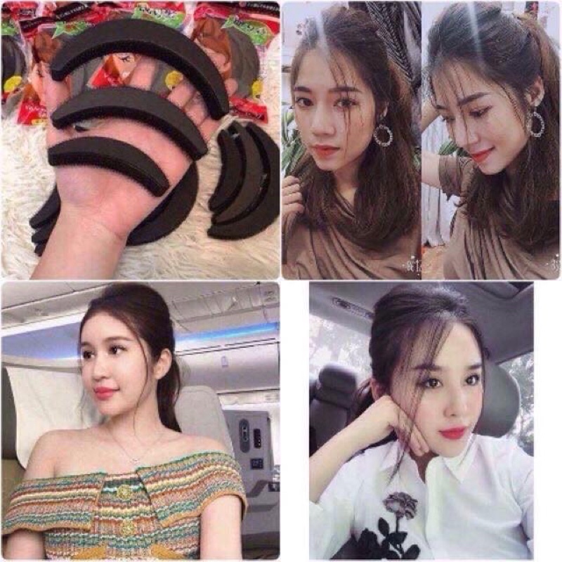 (sét 3c) kẹp phồng mái tạo kiểu phong cách hàn quốc.