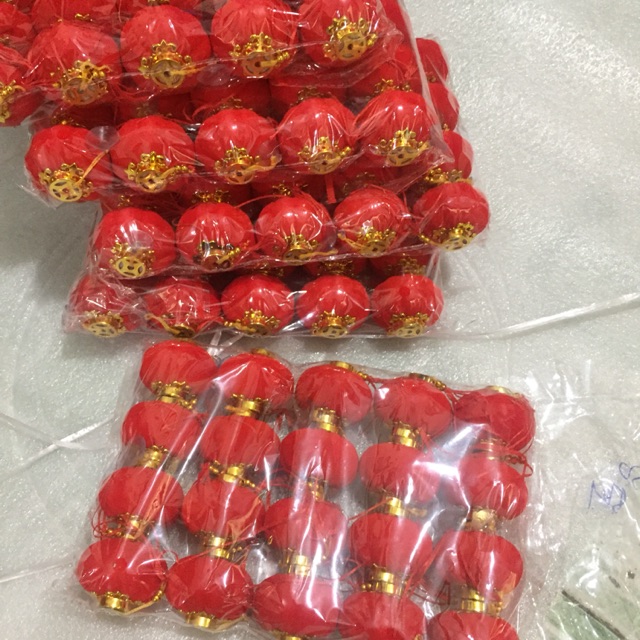 20 QUẢ CẦU NHUNG TREO TẾT FI 6