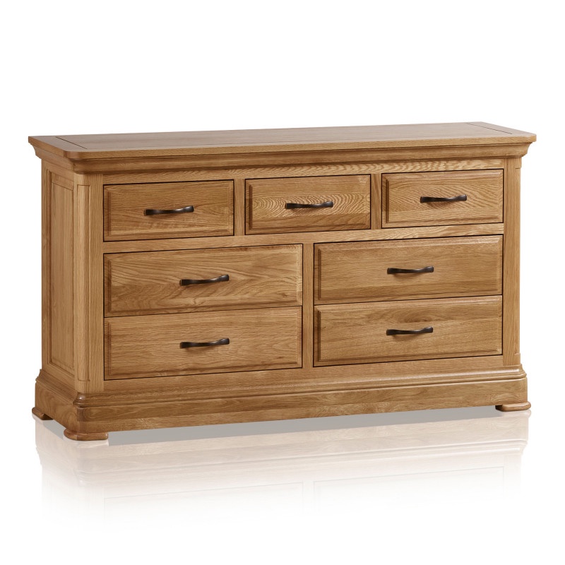 Tủ ngăn kéo 3+4 IBIE Canterbury gỗ sồi màu tự nhiên đựng quần áo, đồ dùng
