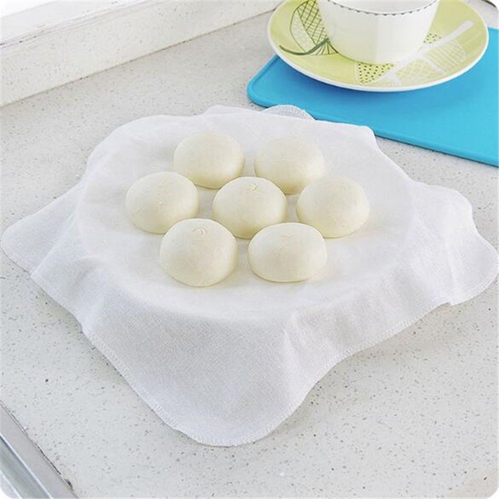 Set 5 tấm vải lót hấp bánh bao thực phẩm cotton chống dính nhiều kích thước tiện lợi