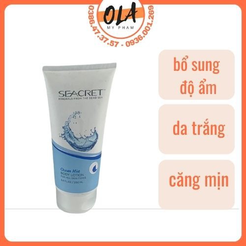 SỮA DƯỠNG THỂ MUỐI KHOÁNG SEACRET BODY LOTION POMEGRANATE 200ml - mỹ phẩm ola