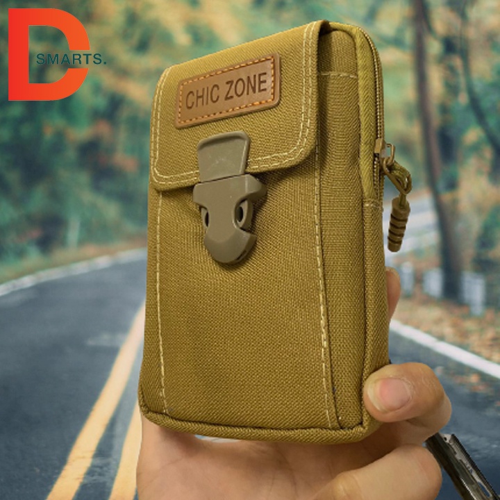 Ví đa năng đeo thắt lưng, cầm tay đựng điện thoại, ví tiền, móc chìa khóa tất cả trong một